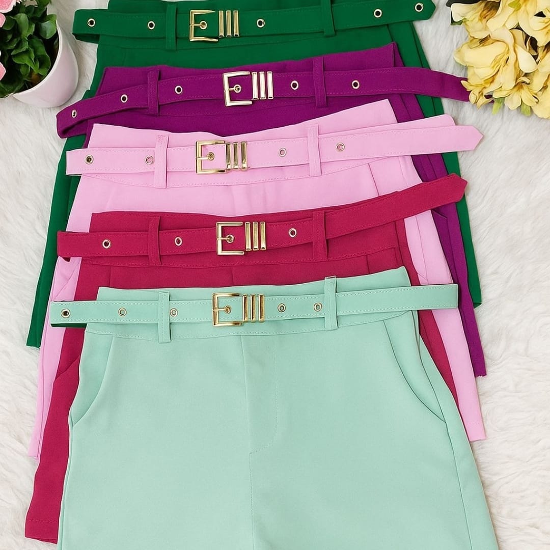 shots alfetria femininas com cinto