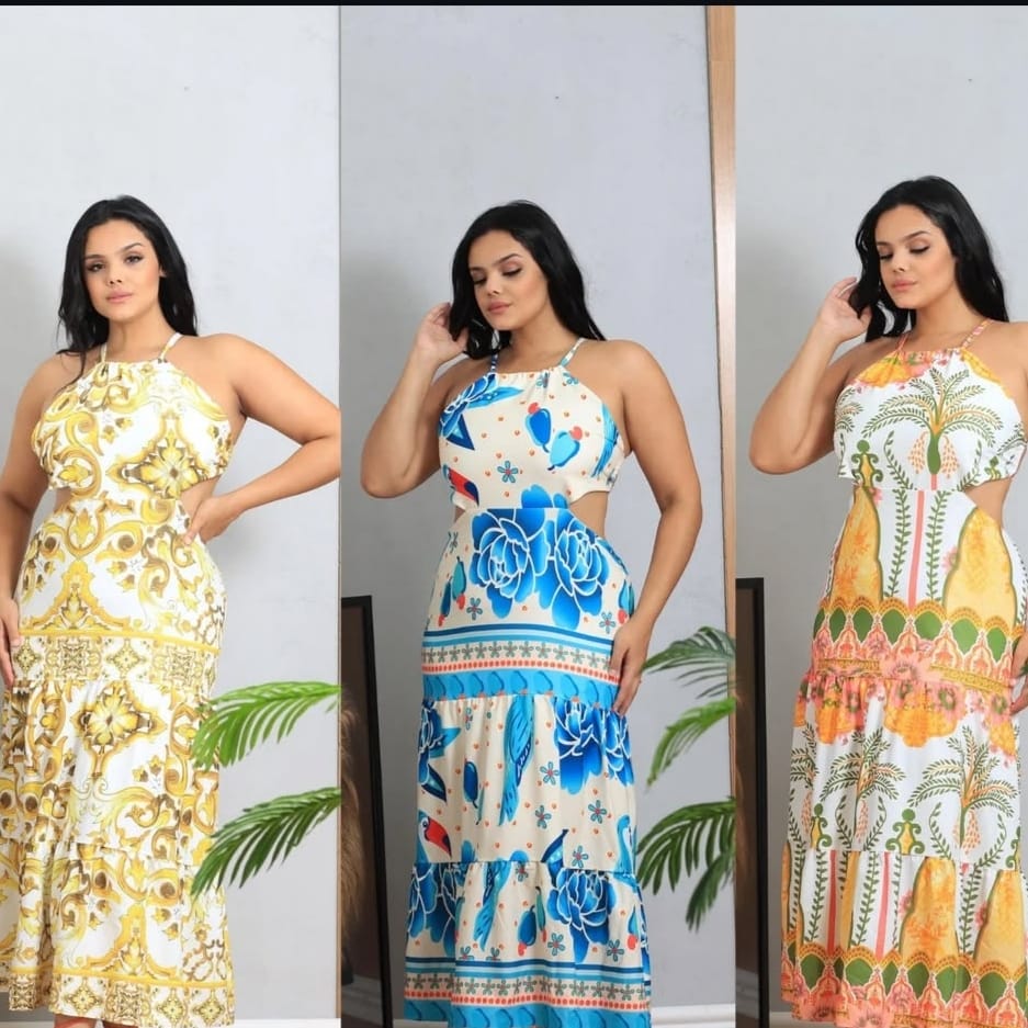 vestido praia feminina