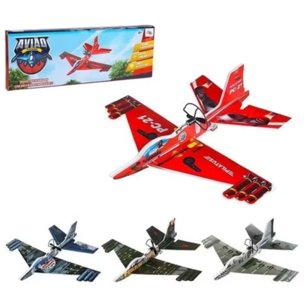 AVIÃO PLANADOR RECARREGÁVEL