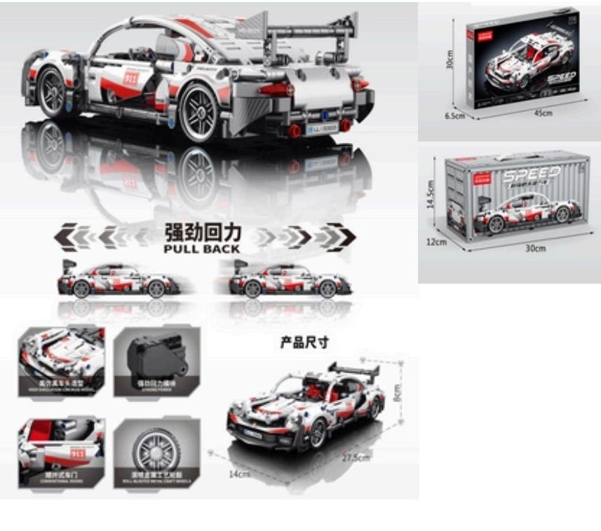 PORSCHE BRANCO P/ MONTAR