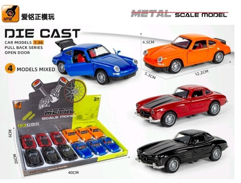 COLEÇÃO FERRO PORSCHE E MERCEDES RETRÔ